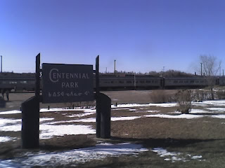 Sioux Lookout stop on the train across Canada