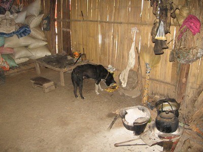 Karen hill tribe home in Thailand