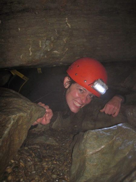 The Professional Hobo, Nora Dunn, caving in New Zealand