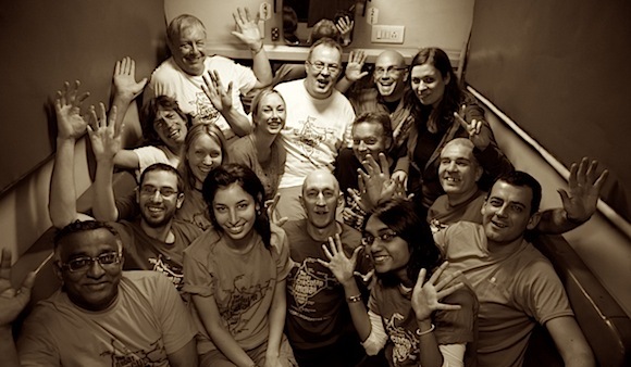 Todd & Lauren of Globetroopers, with their friends in India