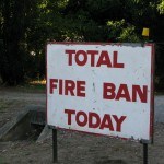 total fire ban sign in Australia