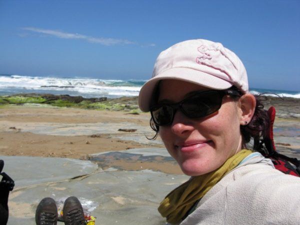 Nora Dunn hanging out at Cape Otway on the beach, Australia