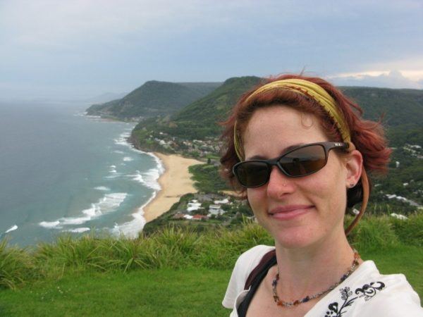 Nora Dunn, The Professional Hobo, above Wollongong beach
