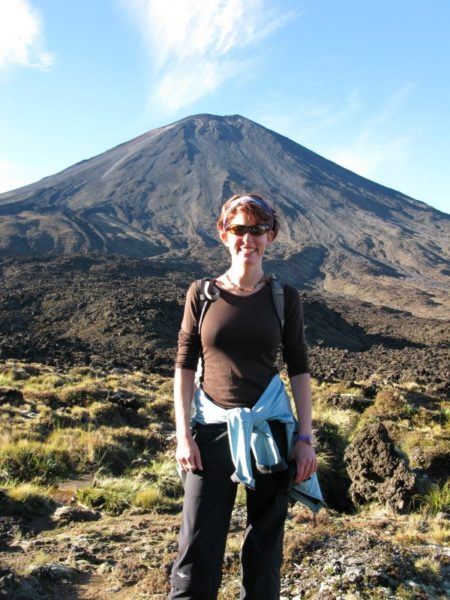 Nora Dunn In front of the famous Mount Doom New Zealand