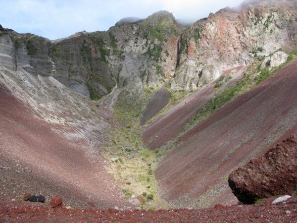 Mt Tarawera crater