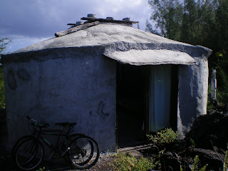 a ferro cement hurt in Pahoa, where we live