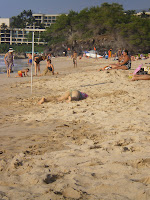A golden beach on the Kona side of the Big Island of Hawaii