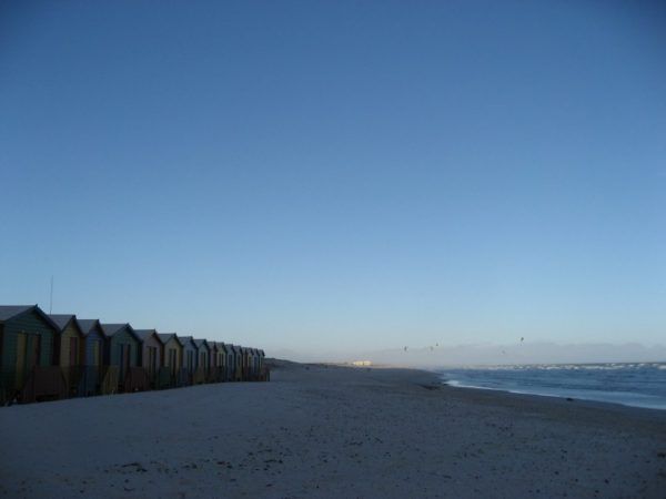 A row of beach houses in Cape Town; photo by LI Location Independent