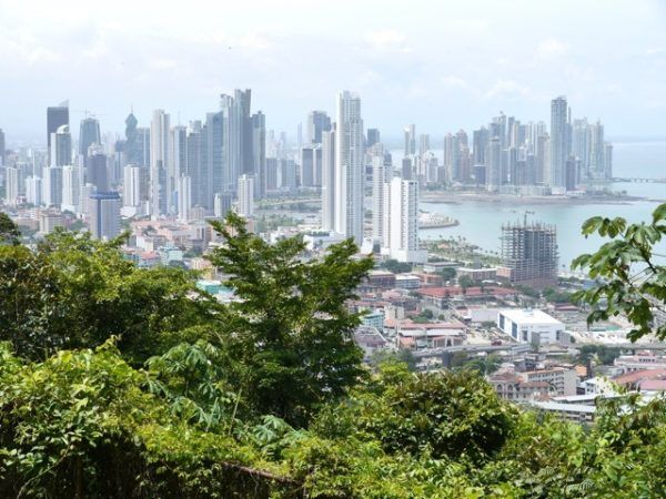 view of Panama City from Ancon