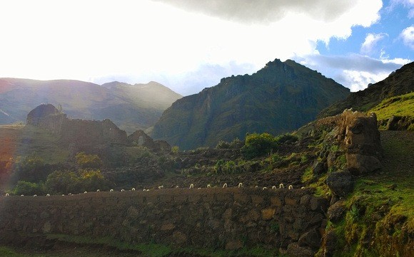 sunset in Peru