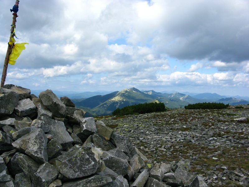 Carpathian mountain top, Ukrainian beauty