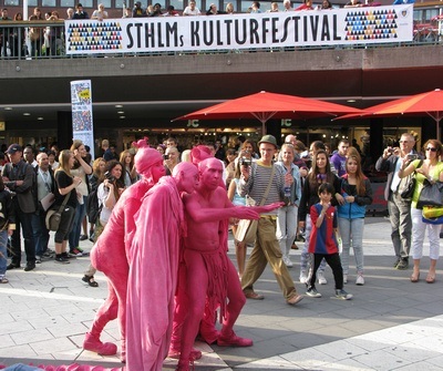 pink alien invasion in Stockholm at the Kultur Festival!