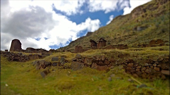 unexcavated ruins in Peru