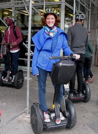 Nora Dunn on a Segway tour in Berlin