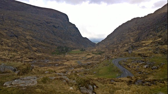 winding road through the Gap