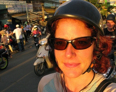 back of the bike in Saigon