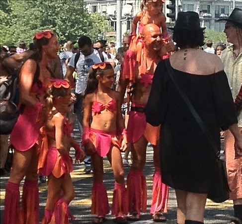 fairy family at Street Parade in Zurich
