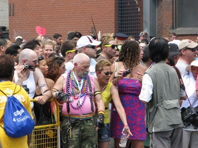 colourful bystanders