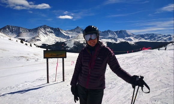 The Professional Hobo skiing in Colorado