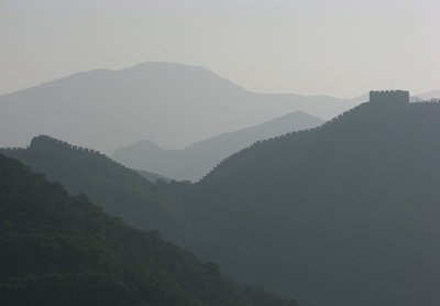 The Great Wall through mist