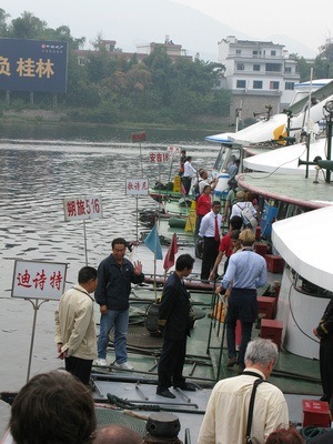 Guilin river boats