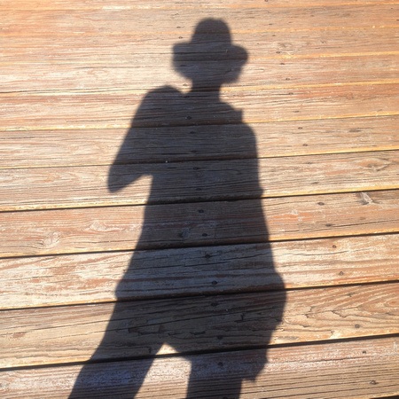 The Professional Hobo enjoying alone time on the road