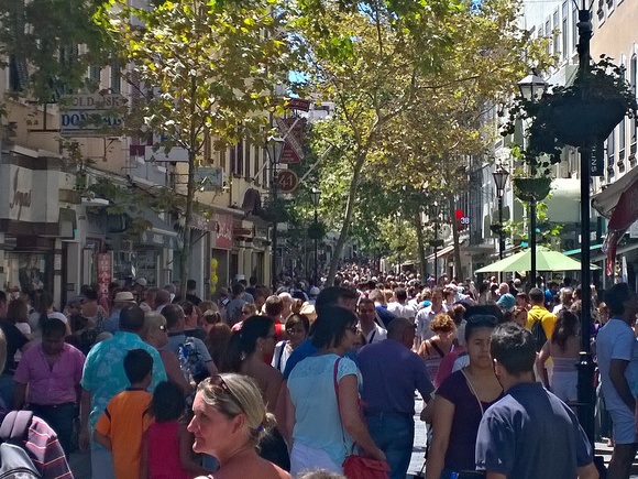 tax-free shopping area of Gibraltar