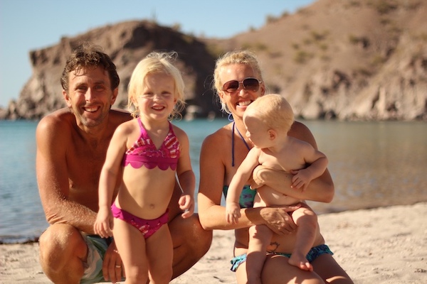 Pat Schulte and his family, traveling full-time 