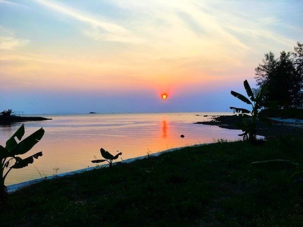 sunset in Srithanu, Koh Phangan, Thailand