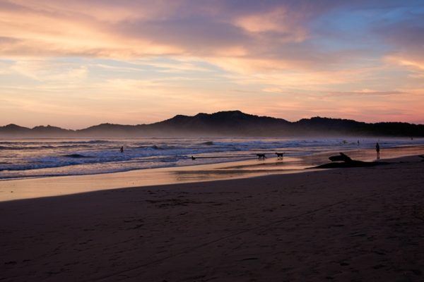 beach at sunset