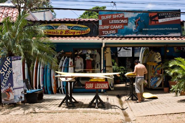 surf shop in Costa Rica
