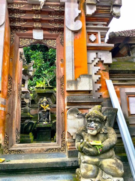 temple entrance in Ubud