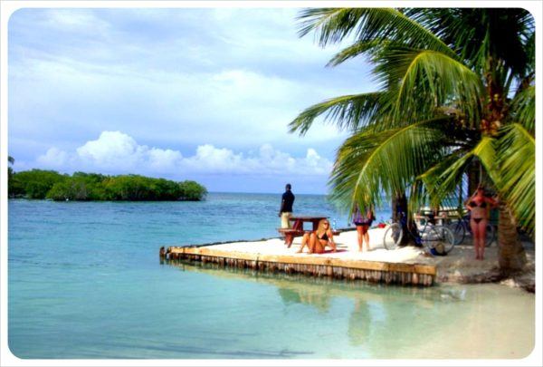 Wednesday - Sunbathing on Caye Caulker