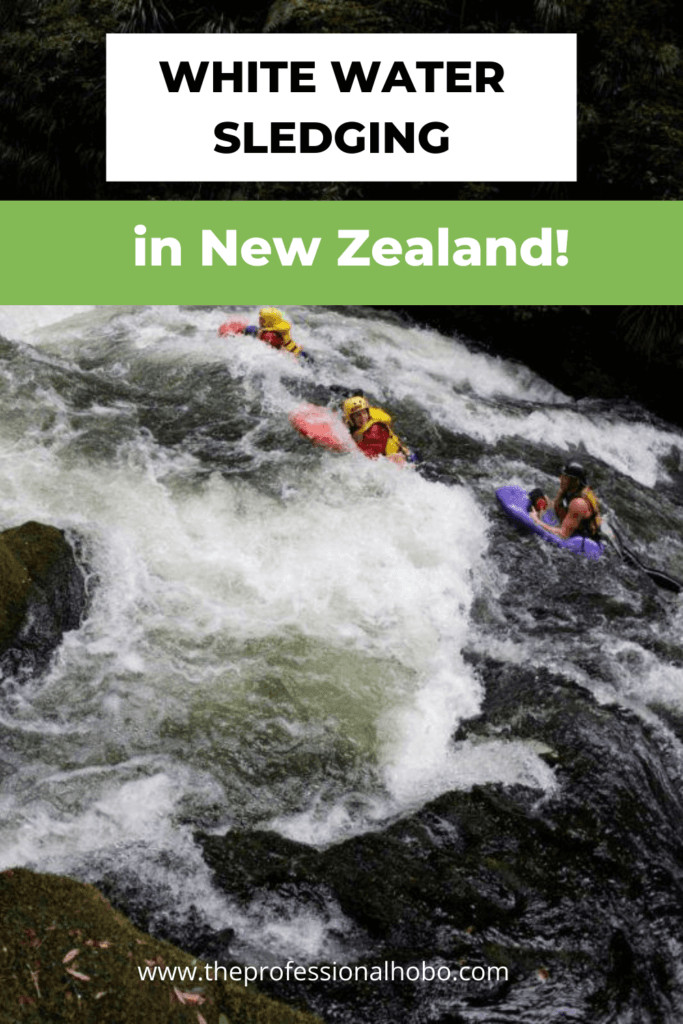 Join me as I take a helicopter to a remote spot and try white water sledging in New Zealand! It's EPIC. #NewZealand #whitewater #sledging #adveturetravel #TheProfessionalHobo